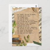 Carte postale - La prière du Seigneur (Devant / Derrière)