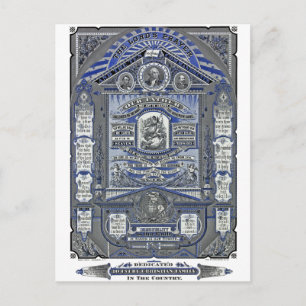 Carte Postale La prière du Seigneur Gravure vintage