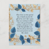 Carte Postale La prière d'une mère pour son fils (Devant)