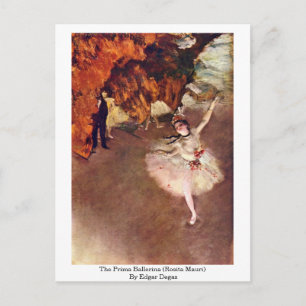 Carte Postale La Prima Ballerina (Rosita Mauri) par Edgar Degas
