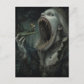 Carte Postale La Princesse a Mangé le Crapaud Dark Fantasy (Devant)