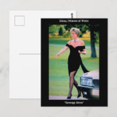 Carte Postale La princesse Diana dans cette "robe de vengeance" (Devant / Derrière)