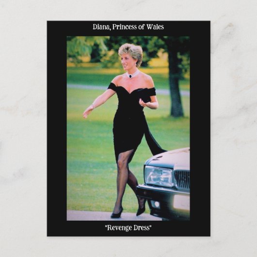 Carte Postale La princesse Diana dans cette "robe de vengeance" (Devant)