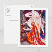 Carte Postale La princesse et l'ange Templier (Devant / Derrière)