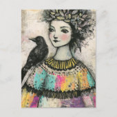 Carte Postale La Princesse et le Corbeau (Devant)