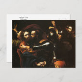Carte postale La Prise de Christ de Caravage (Devant / Derrière)