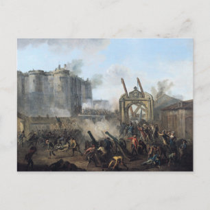Carte Postale La prise de la Bastille, 14 juillet 1789