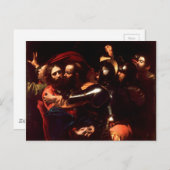 Carte Postale La prise du Christ par Caravaggio (1602) (Devant / Derrière)