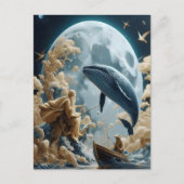 Carte Postale La prise lunaire du pêcheur (Devant)