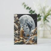 Carte Postale La prise lunaire du pêcheur d'or (Debout devant)