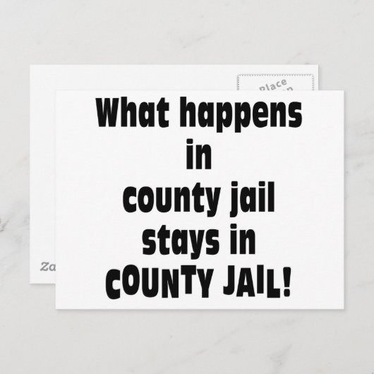 Carte Postale La prison du comté (Devant / Derrière)