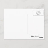 Carte Postale La promenade à Atlantic City (Dos)