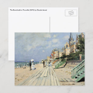 Carte Postale La Promenade à Trouville par Claude Monet