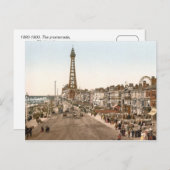 Carte Postale La Promenade, Blackpool, Angleterre (Devant / Derrière)