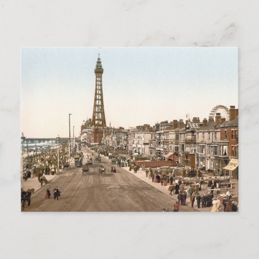 Carte Postale La Promenade, Blackpool, Angleterre (Devant)