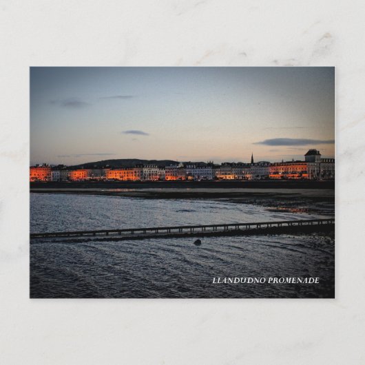 Carte Postale La promenade de Llandudno (Devant)