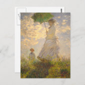 Carte Postale "La promenade" - Monet (Devant / Derrière)