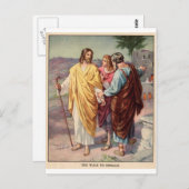 Carte Postale La promenade vers emmaus (Devant / Derrière)