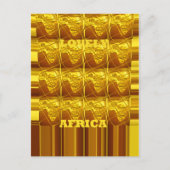 Carte Postale La promesse d'or de l'Afrique (Devant)