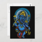 Carte Postale La prospérité de Ganesh (Devant / Derrière)