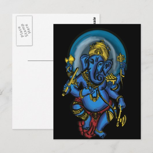 Carte Postale La prospérité de Ganesh (Devant / Derrière)