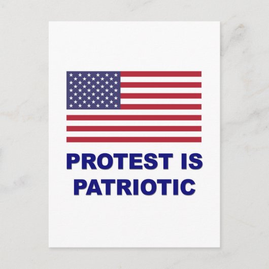 Carte Postale La protestation est patriotique (Devant)