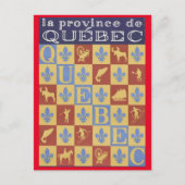 Carte Postale La province de Québec (Devant)