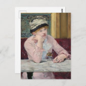 Carte Postale La prune de Manet Impressionniste Peinture (Devant / Derrière)