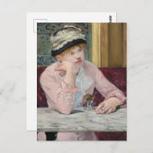 Carte Postale La prune de Manet Impressionniste Peinture (Devant / Derrière)