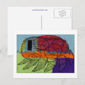 Carte Postale La puce (Devant / Derrière)