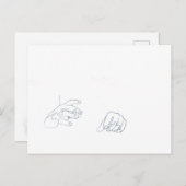 Carte Postale La puissance des mains (Devant / Derrière)