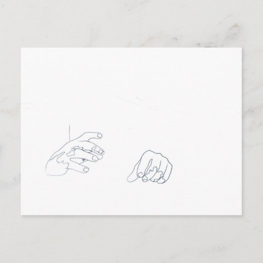 Carte Postale La puissance des mains (Devant)