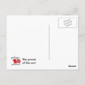Carte Postale "la puissance du soleil" (Dos)