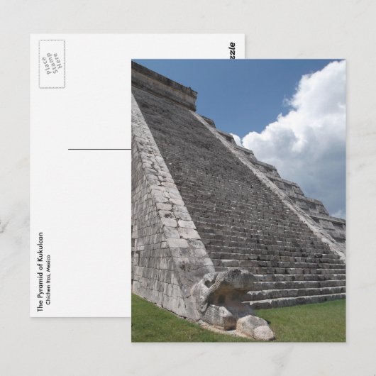 Carte Postale La pyramide de Kukulcan 2 (Devant / Derrière)
