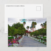 Carte Postale La Quinta, Californie Désert (Devant / Derrière)