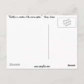 Carte Postale La réalité est une création... (Dos)