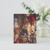 Carte Postale La réception de Christophe Colomb (Debout devant)