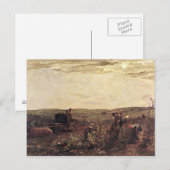 Carte Postale La récolte de vin en Bourgogne, 1863 (Devant / Derrière)