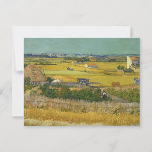 Carte Postale La récolte Vincent van Gogh