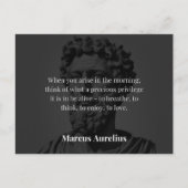 Carte Postale La réflexion matinale de Marcus Aurelius (Devant)