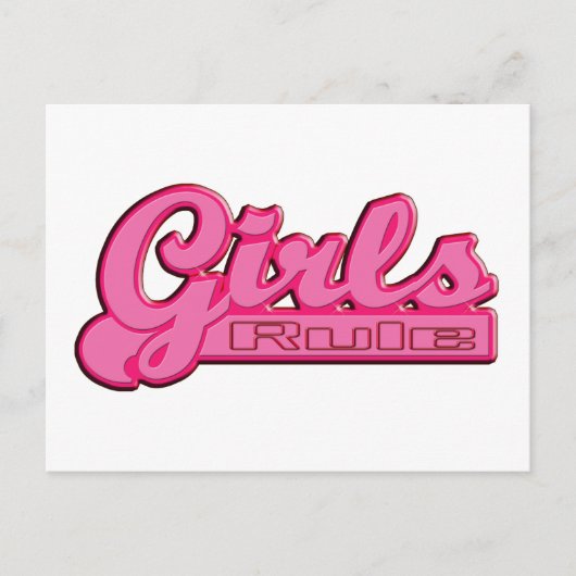 Carte Postale La règle des filles (Devant)