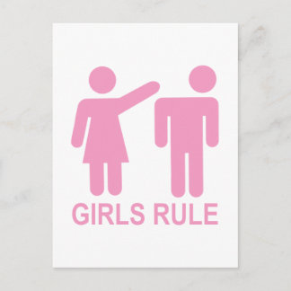 Carte Postale La règle des filles