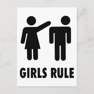 Carte Postale La règle des filles