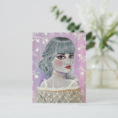 Carte Postale La reine blanche (Debout devant)