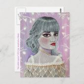 Carte Postale La reine blanche (Devant / Derrière)