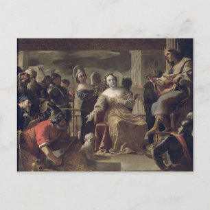 Carte Postale La reine de Saba devant Salomon