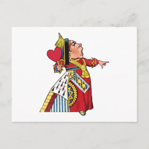CARTE POSTALE LA REINE DES COEURS
