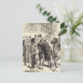 Carte Postale La reine distribuant les Croix de Victoria (Debout devant)