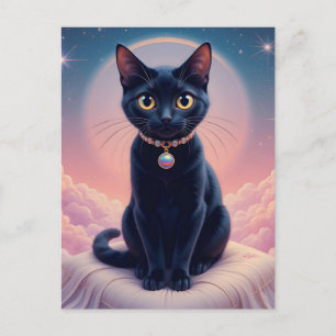 Carte Postale La Reine du Paradis des Chats Noirs