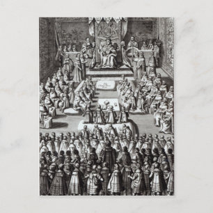 Carte Postale La Reine Elizabeth I et Parlement